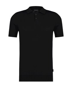 Heren polo zwart