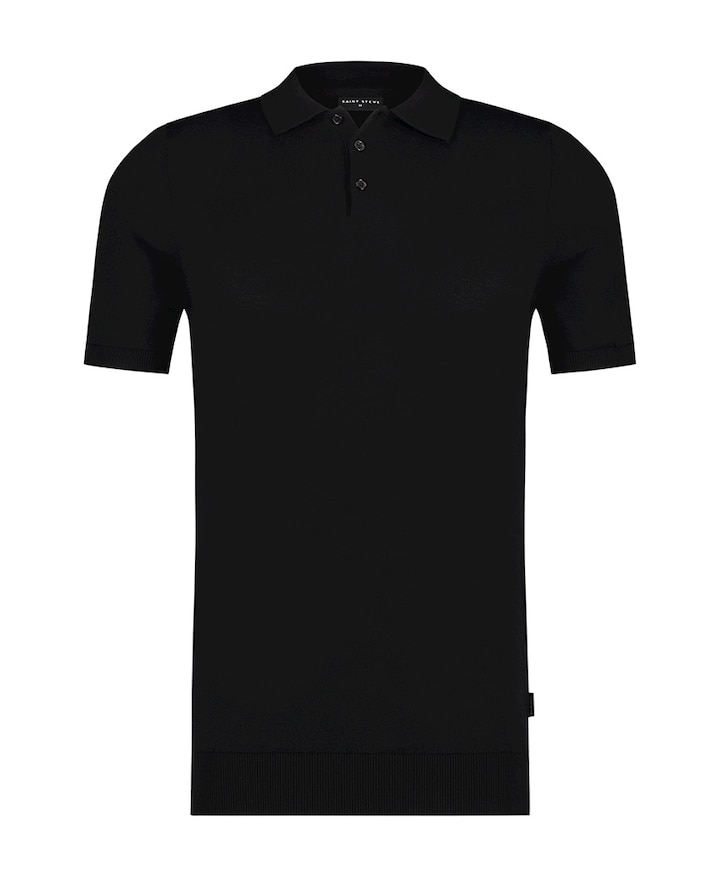 Heren polo zwart