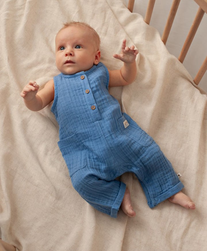 Jongens babypakje blauw
