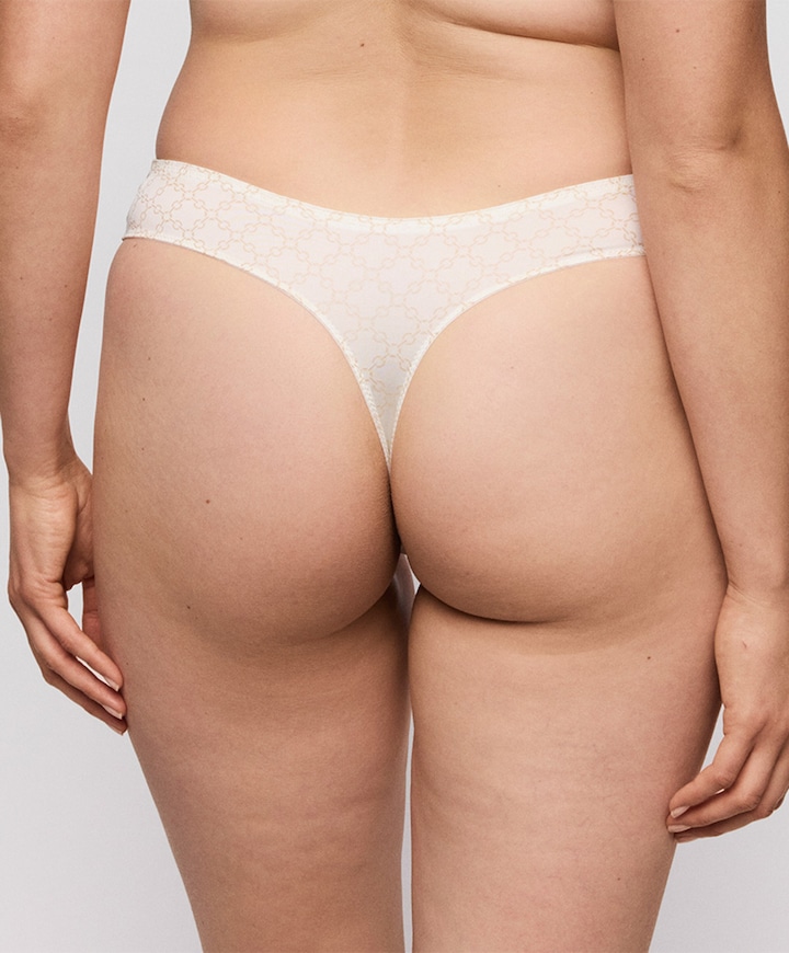 Dames string ecru
