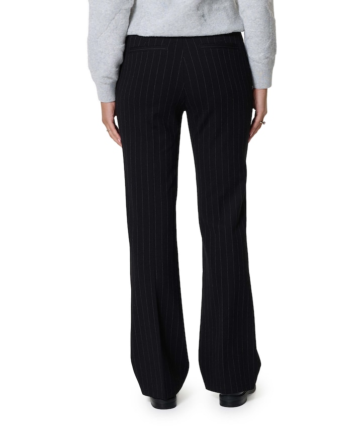 Bibette Punta pinstripe 82 cm broek zwart