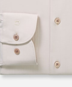 Heren overhemd lange mouw beige