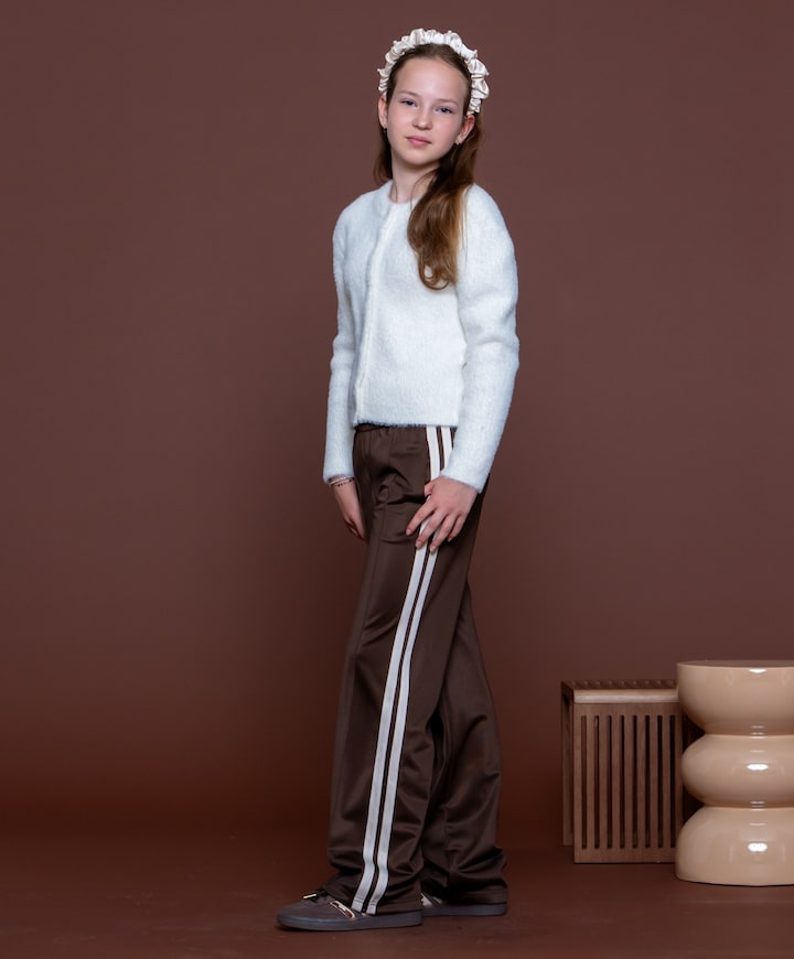 Trackpants meisjes broek bruin