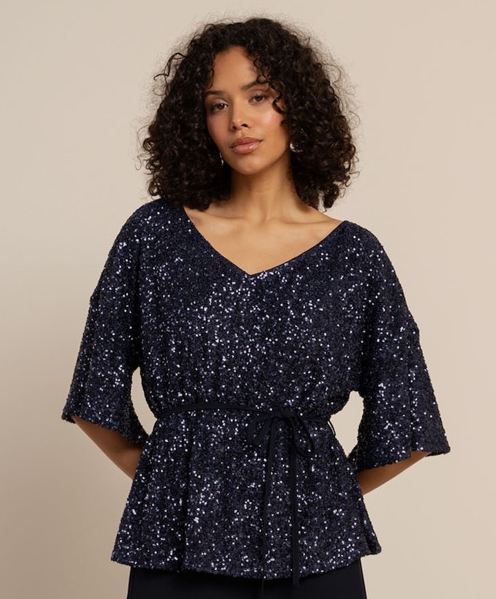 Dames top blauw