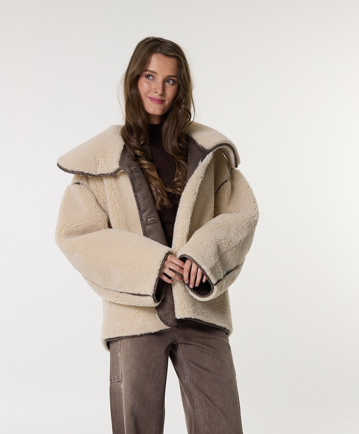 Dames jas beige