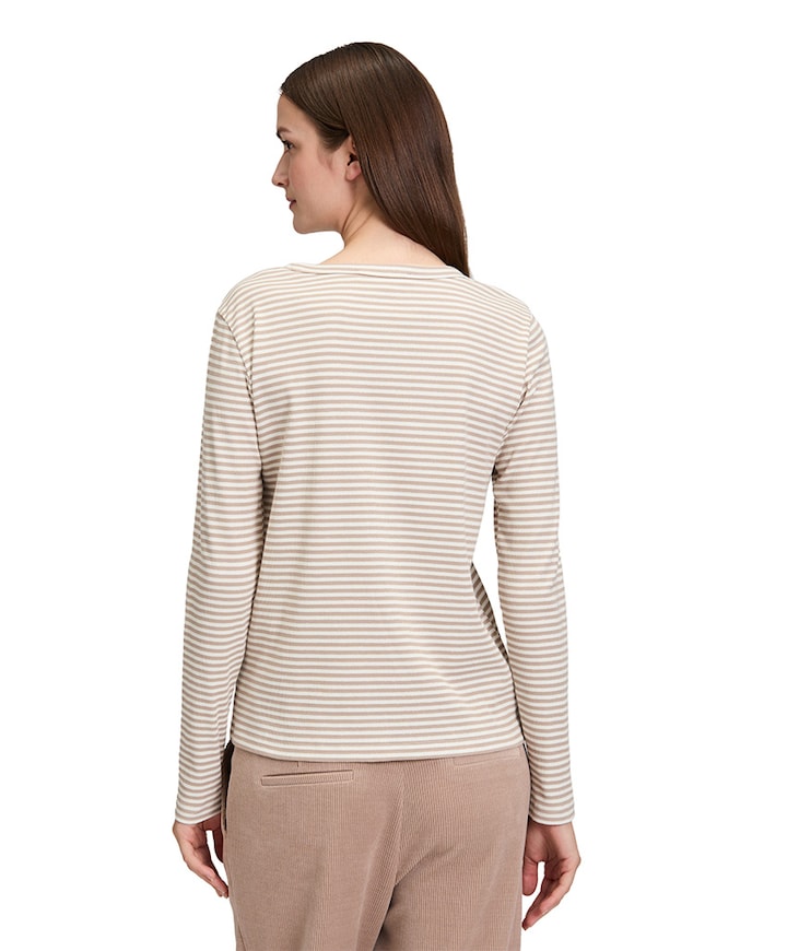 Dames longsleeve beige