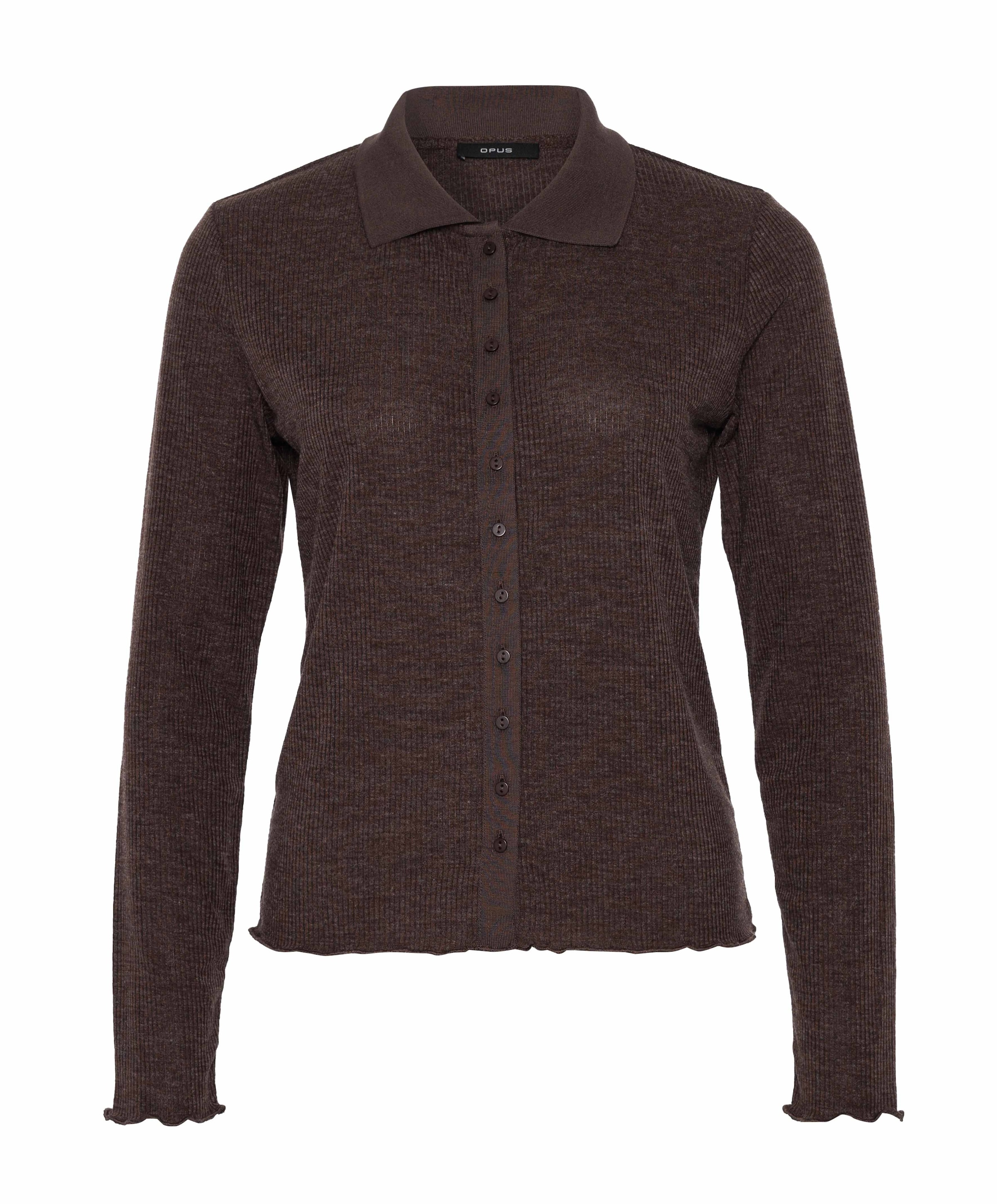 Dames longsleeve bruin