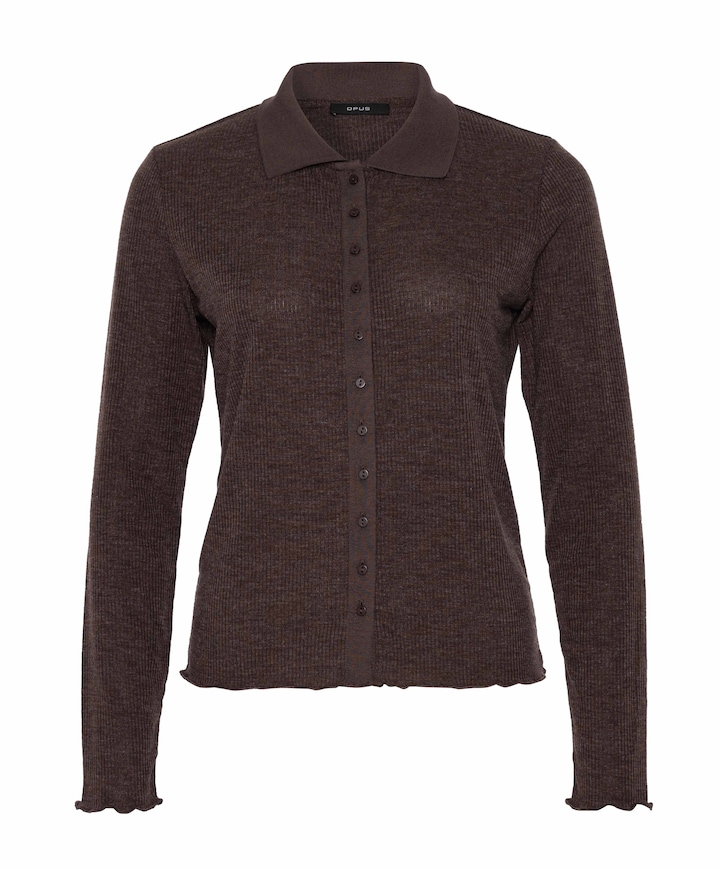 Dames longsleeve bruin