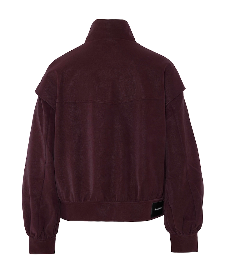 Dames leren jas bordeaux