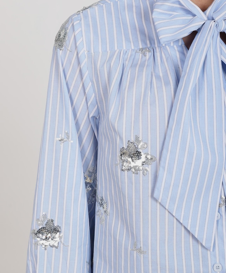 Dames blouse blauw