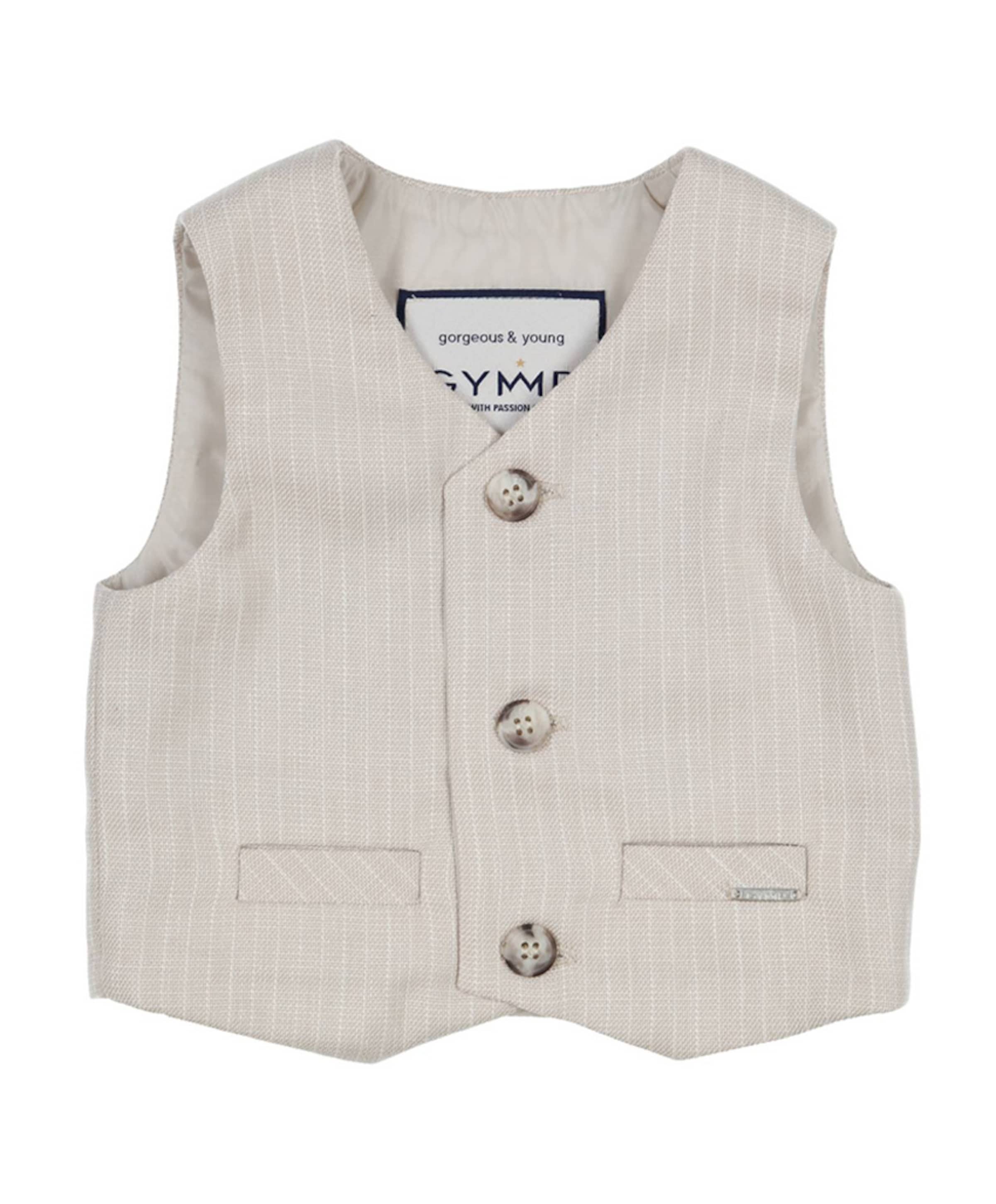 Jongens gilet beige