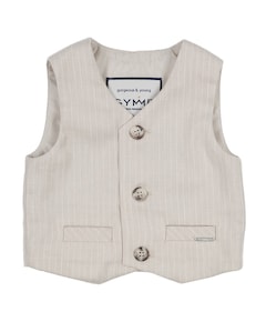 Jongens gilet beige