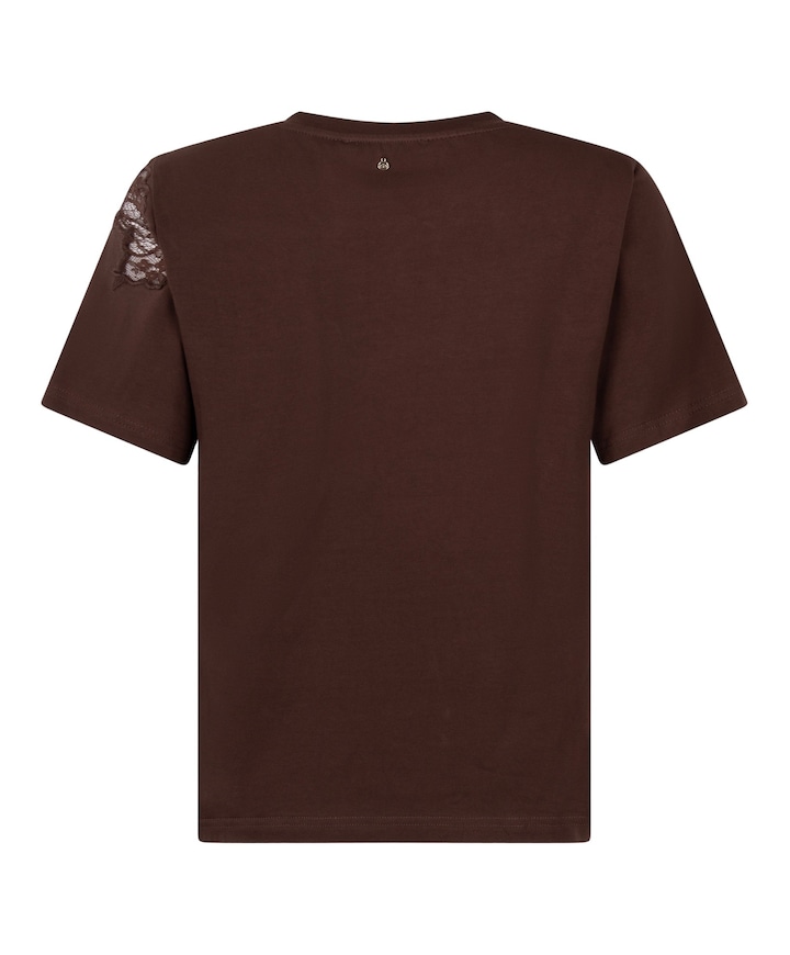 Dames T-shirt bruin