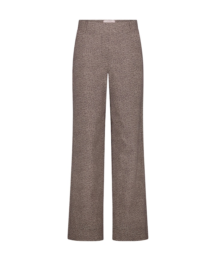 Lexie tweed look dames broek zwart