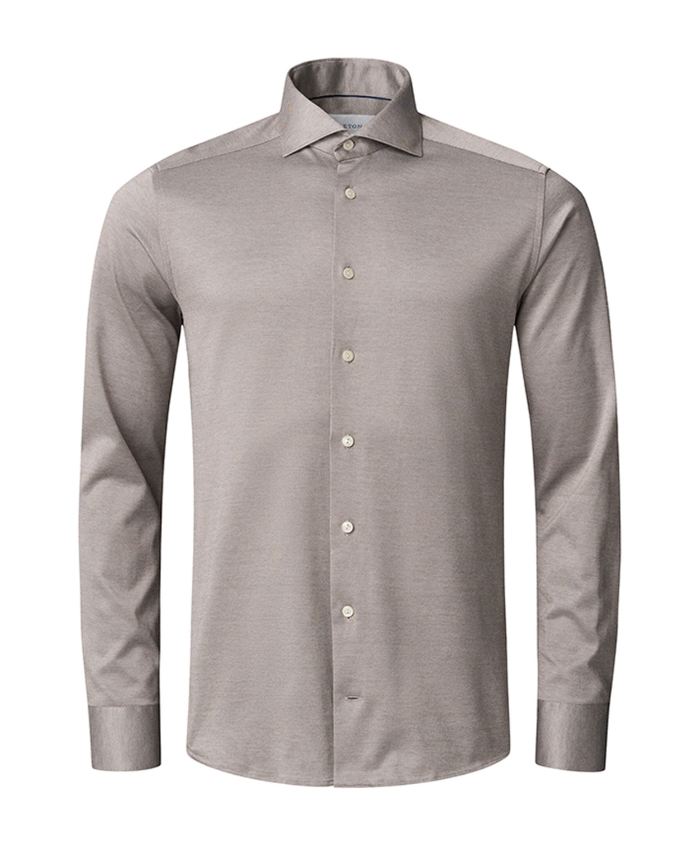 Heren overhemd lange mouw beige