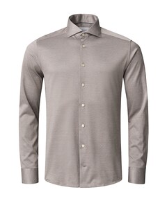 Heren overhemd lange mouw beige