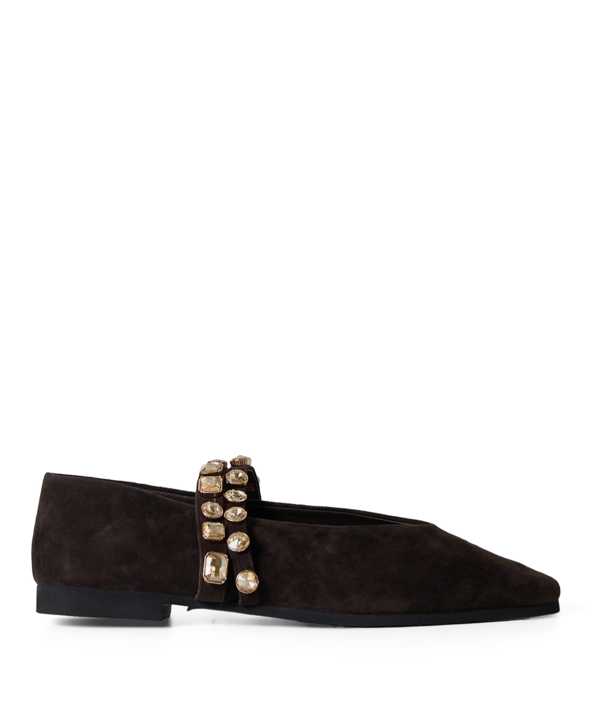 dames ballerina's bruin