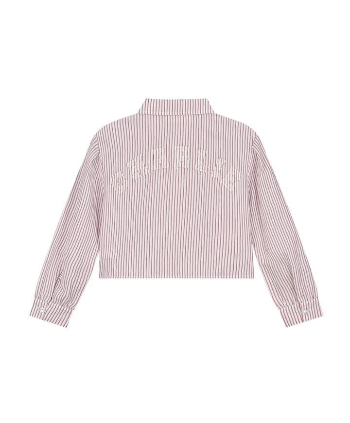 Meisjes blouse lange mouw rood