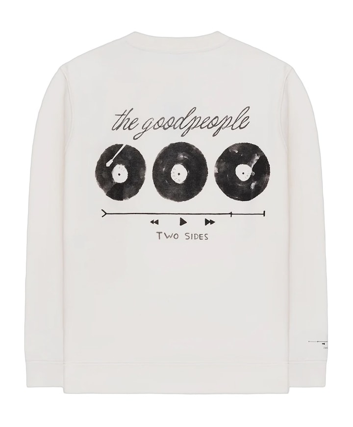 Heren sweater ecru