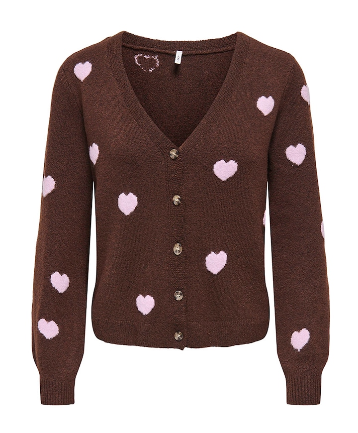 Dames vest bruin