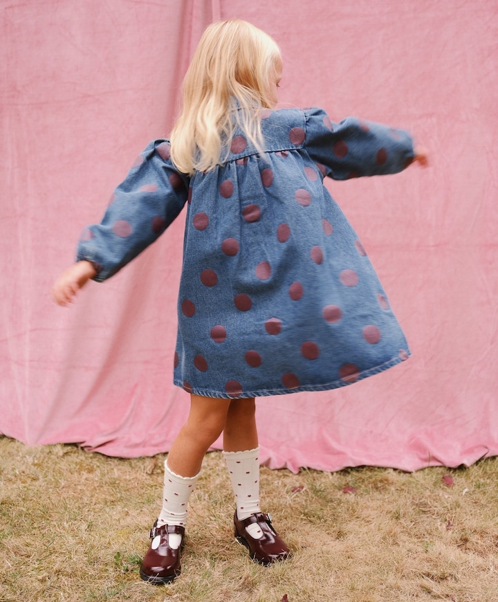 Meisjes jurk blauw