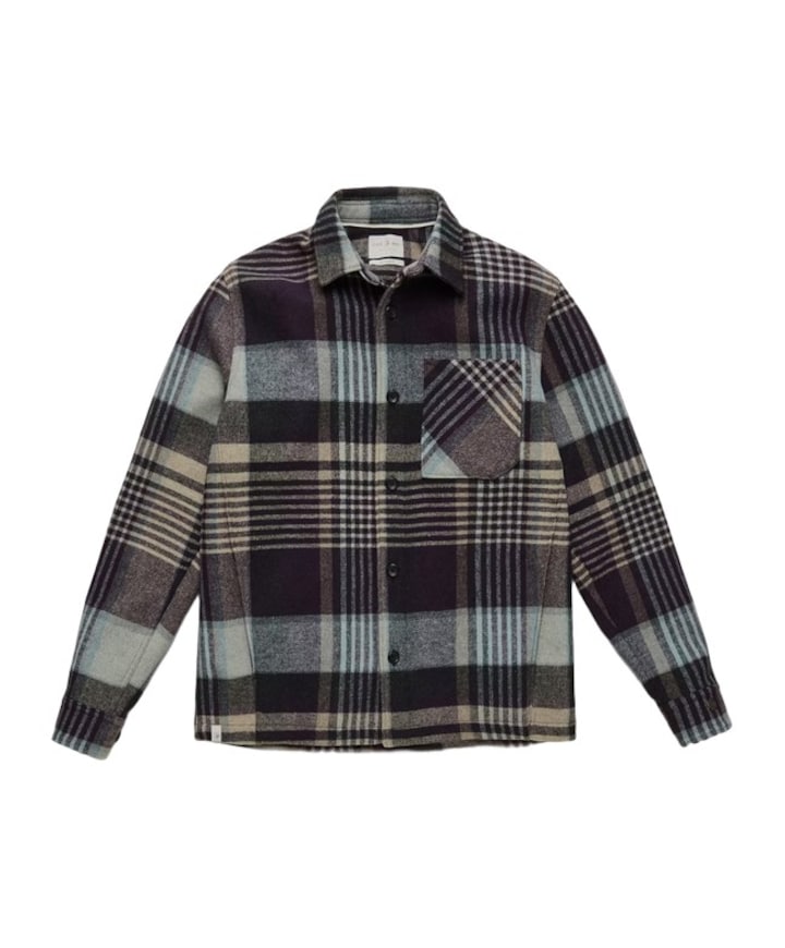 Heren overshirt blauw