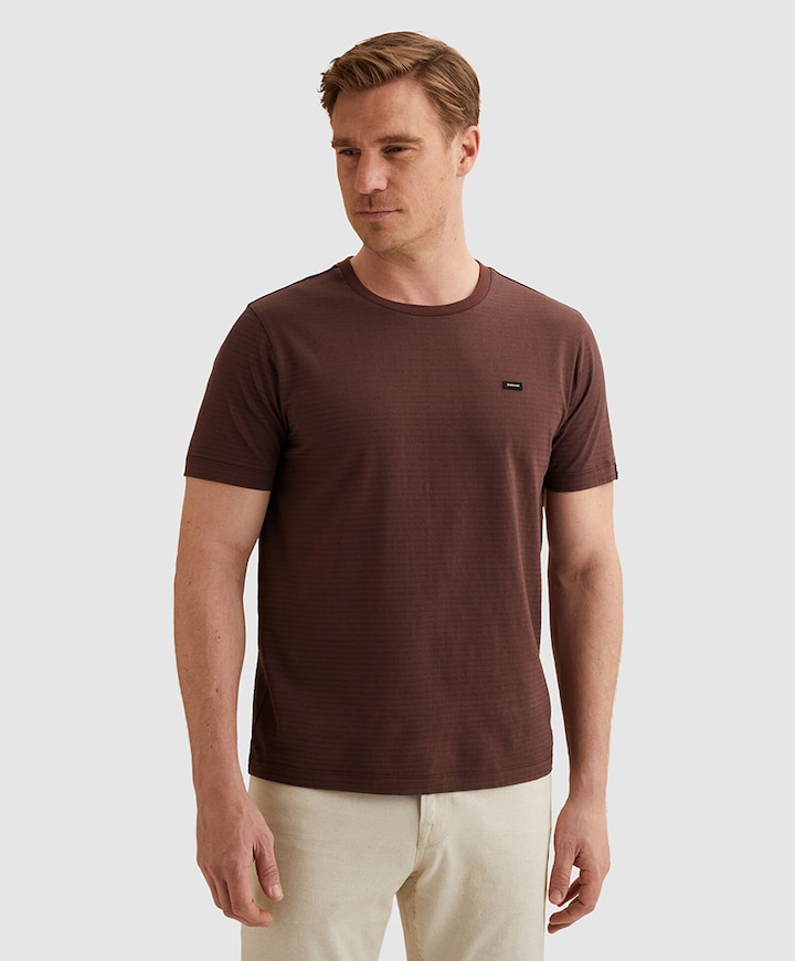 Heren T-shirt bordeaux