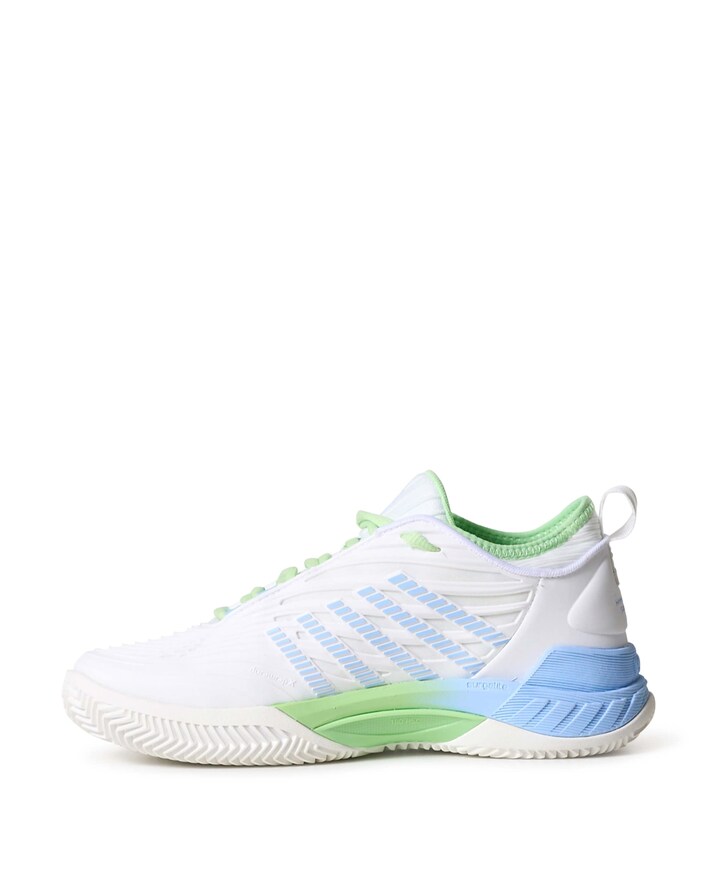 KS TFW HYPERCOURT SUPREME 2 CLAY-WHT/GREEN/DTCHCNL dames tennisschoenen wit