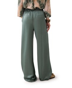Heavy silky touch broek groen