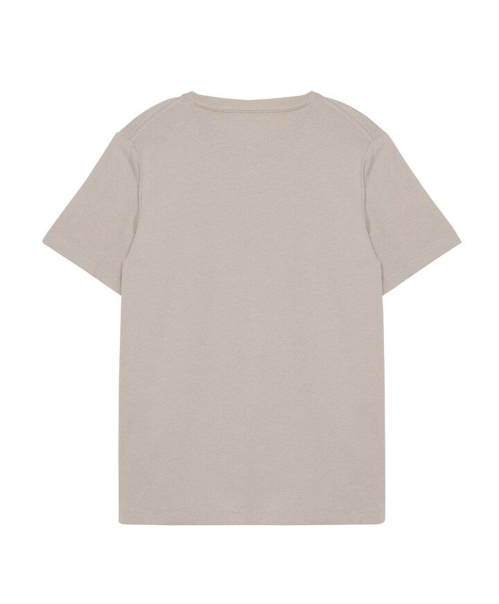 Uniseks t-shirt beige