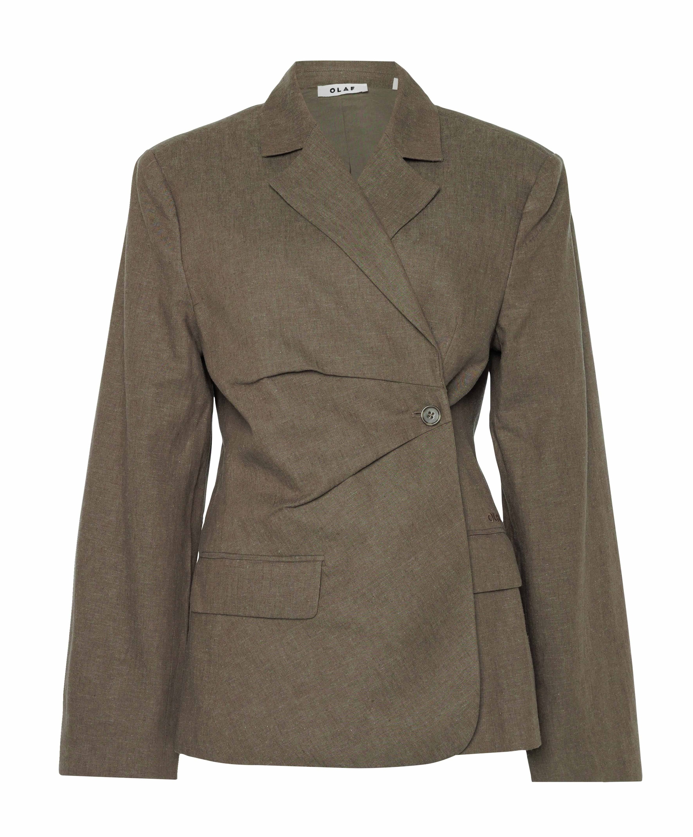 Dames blazer bruin