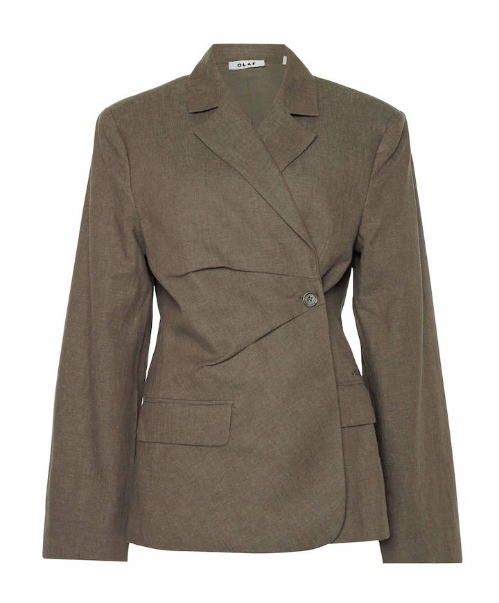 Dames blazer bruin