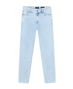 Straight Wide Fit jongens jeans blauw