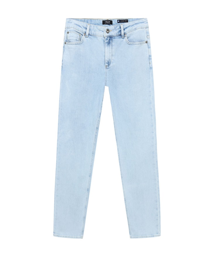 Straight Wide Fit jongens jeans blauw