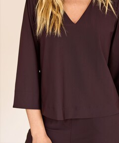 Dames longsleeve bruin