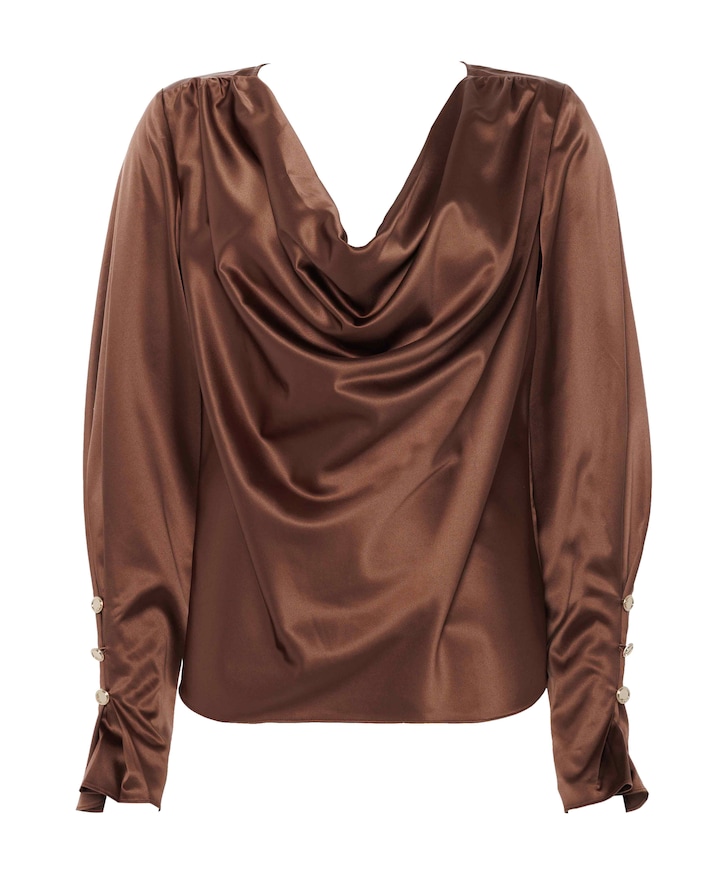 Dames blouse beige
