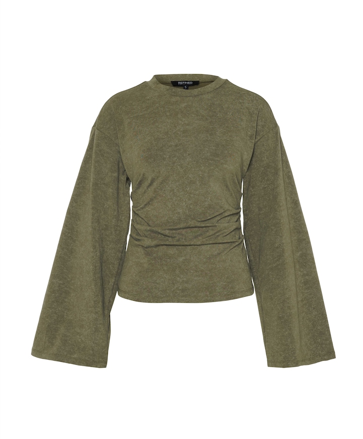 Dames longsleeve groen