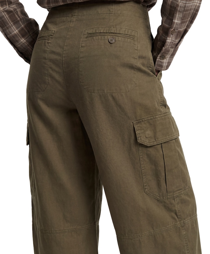 ONLTOVIA MW UTILITY BALLOON PANT PN dames broek groen