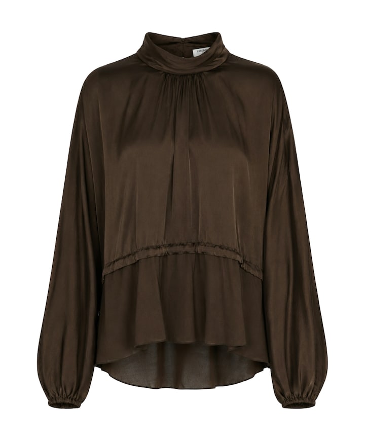Dames blouse bruin