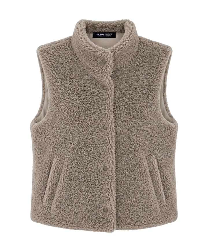 Dames gilet beige