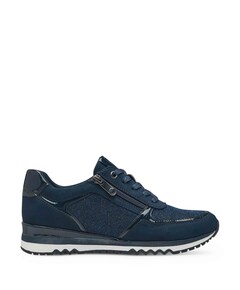 Women Lace-up dames sneakers blauw