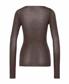 Dames longsleeve bruin