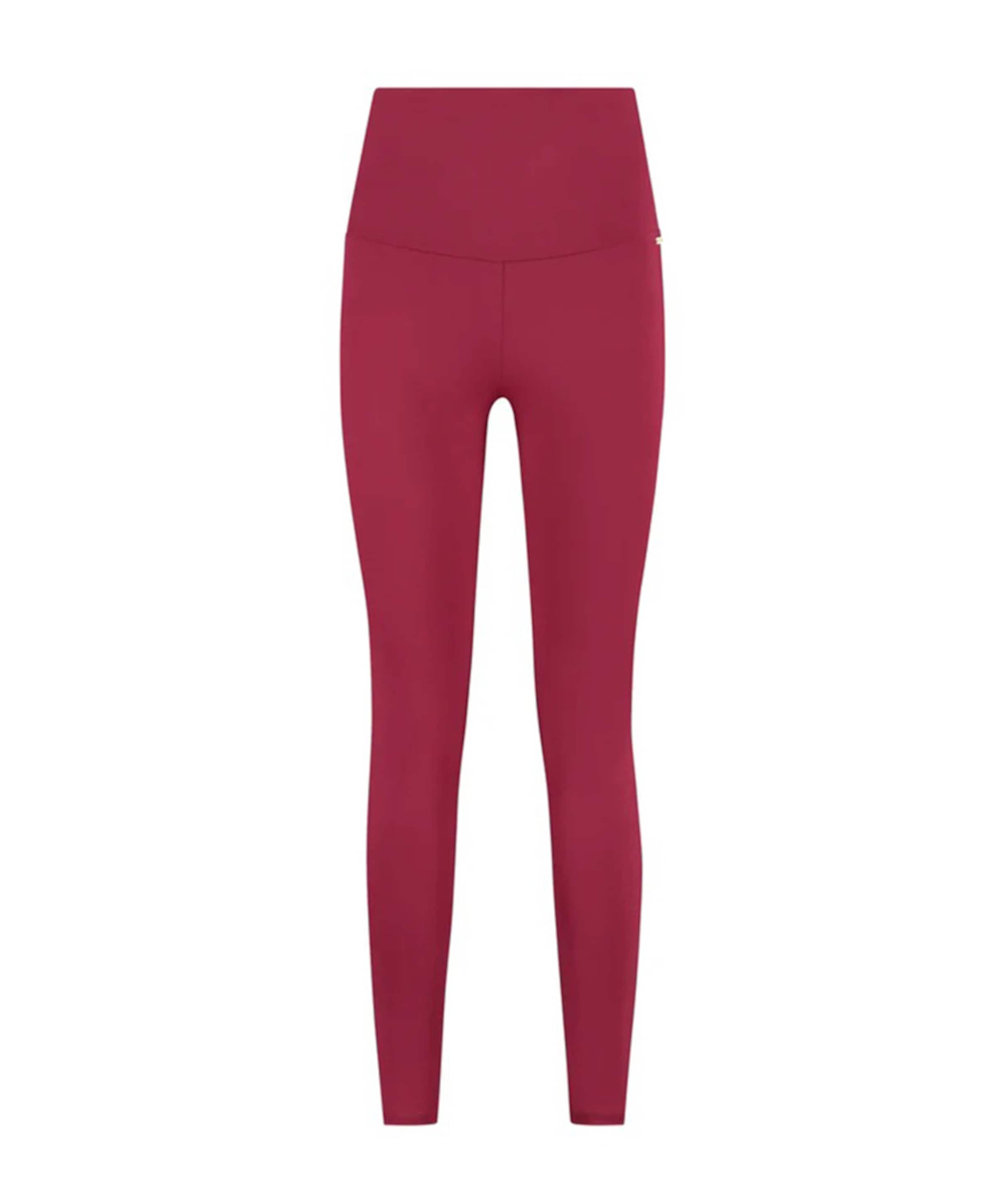 Classic Leggings High Waistband dames tight rood