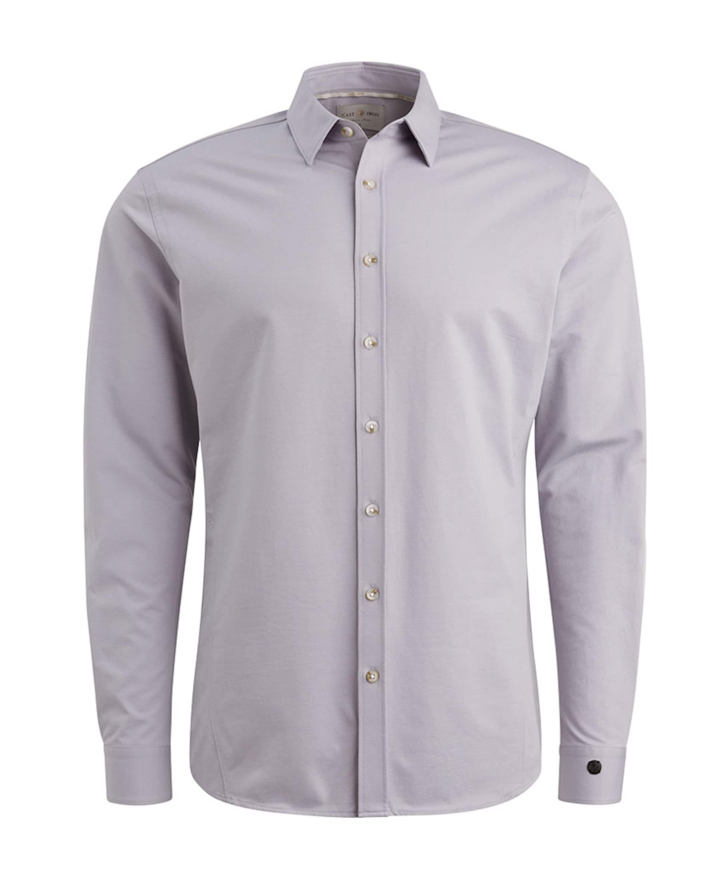 Heren overhemd lange mouw blauw