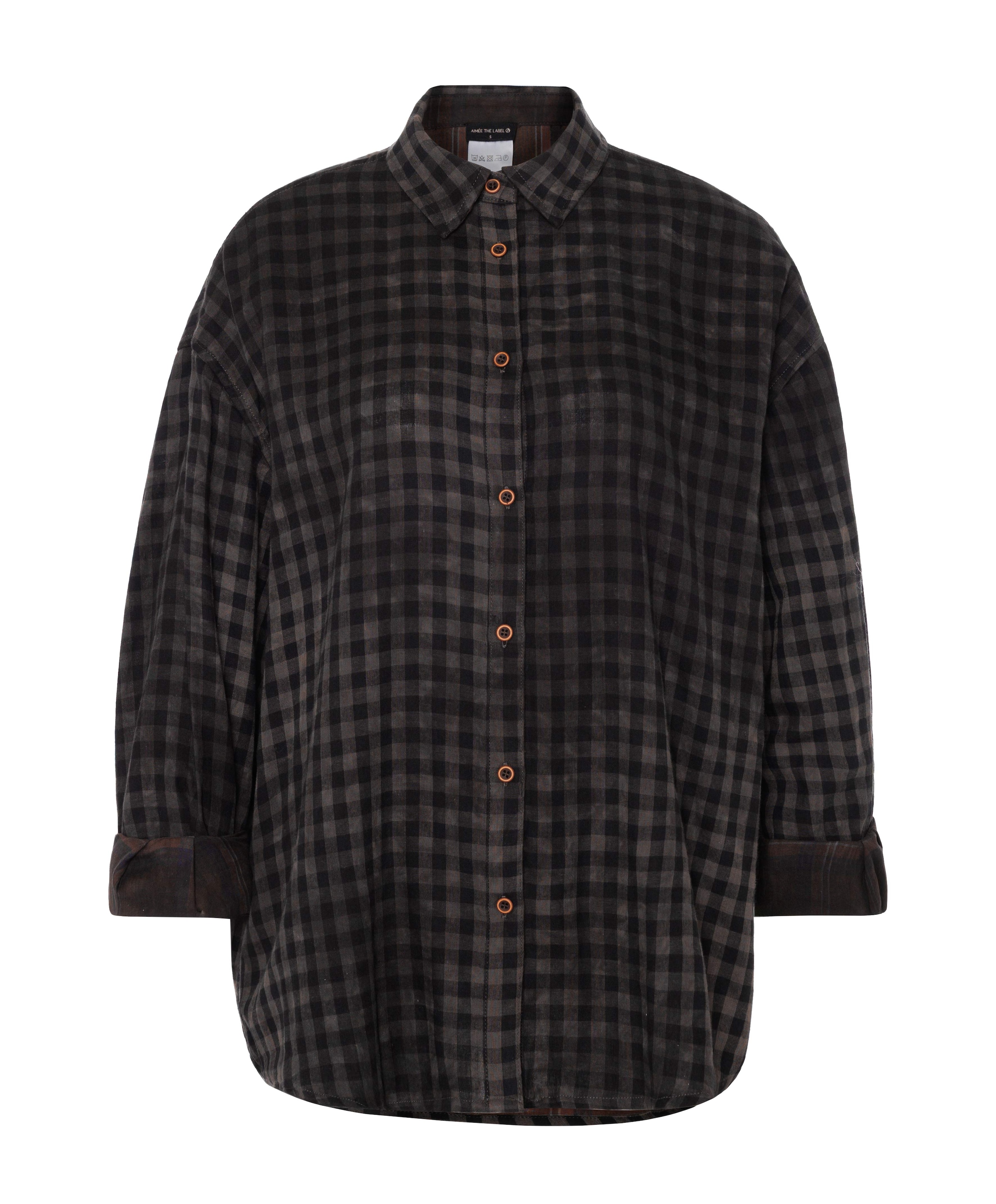 Dames blouse bruin