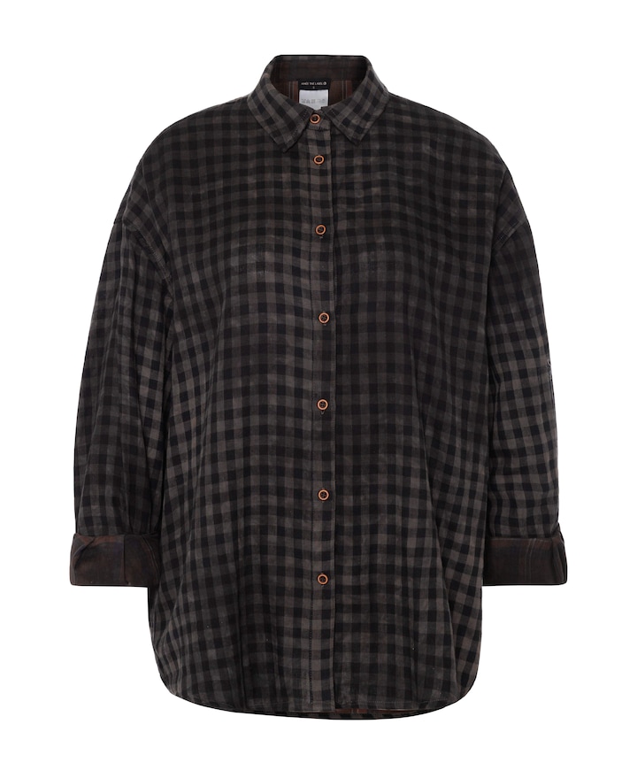 Dames blouse bruin