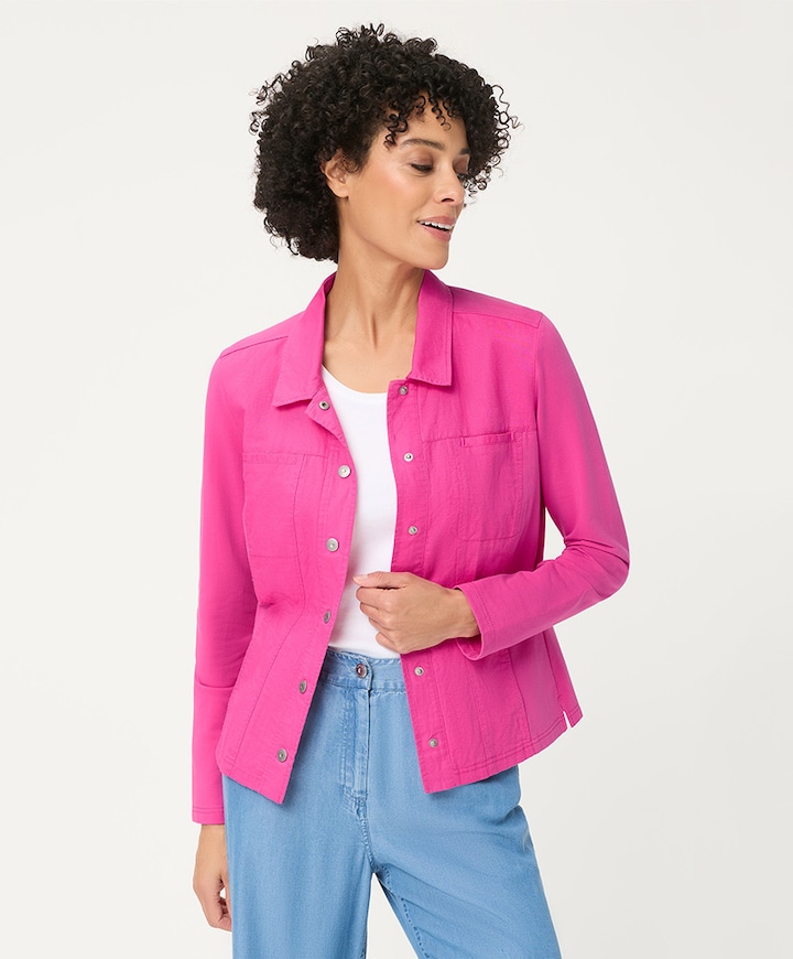 Dames jas roze
