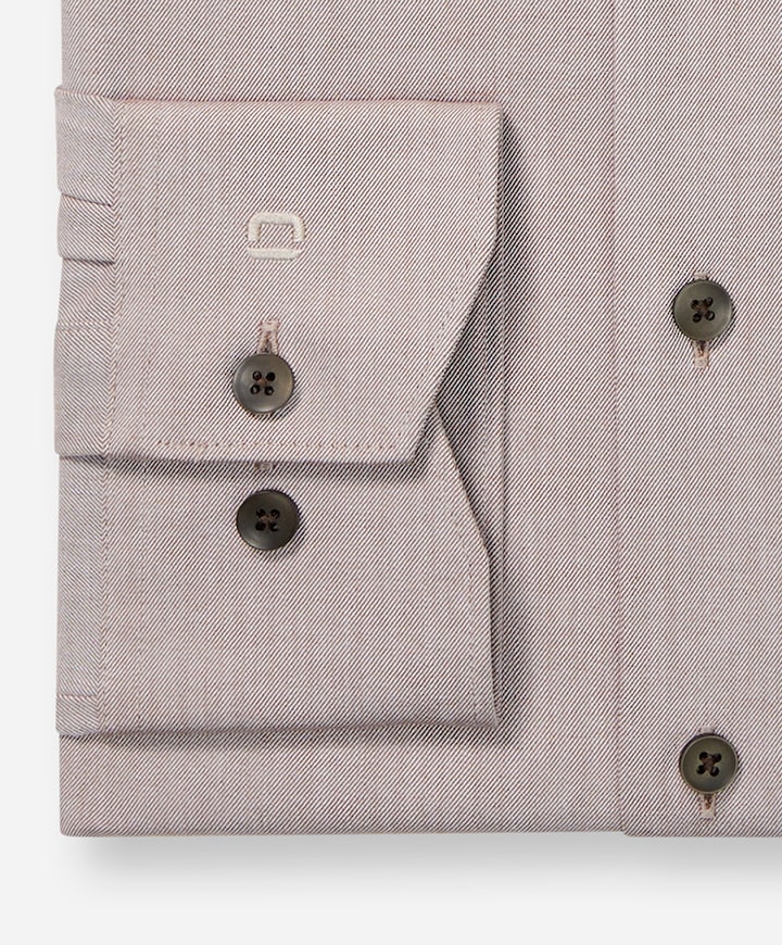 Heren overhemd lange mouw beige