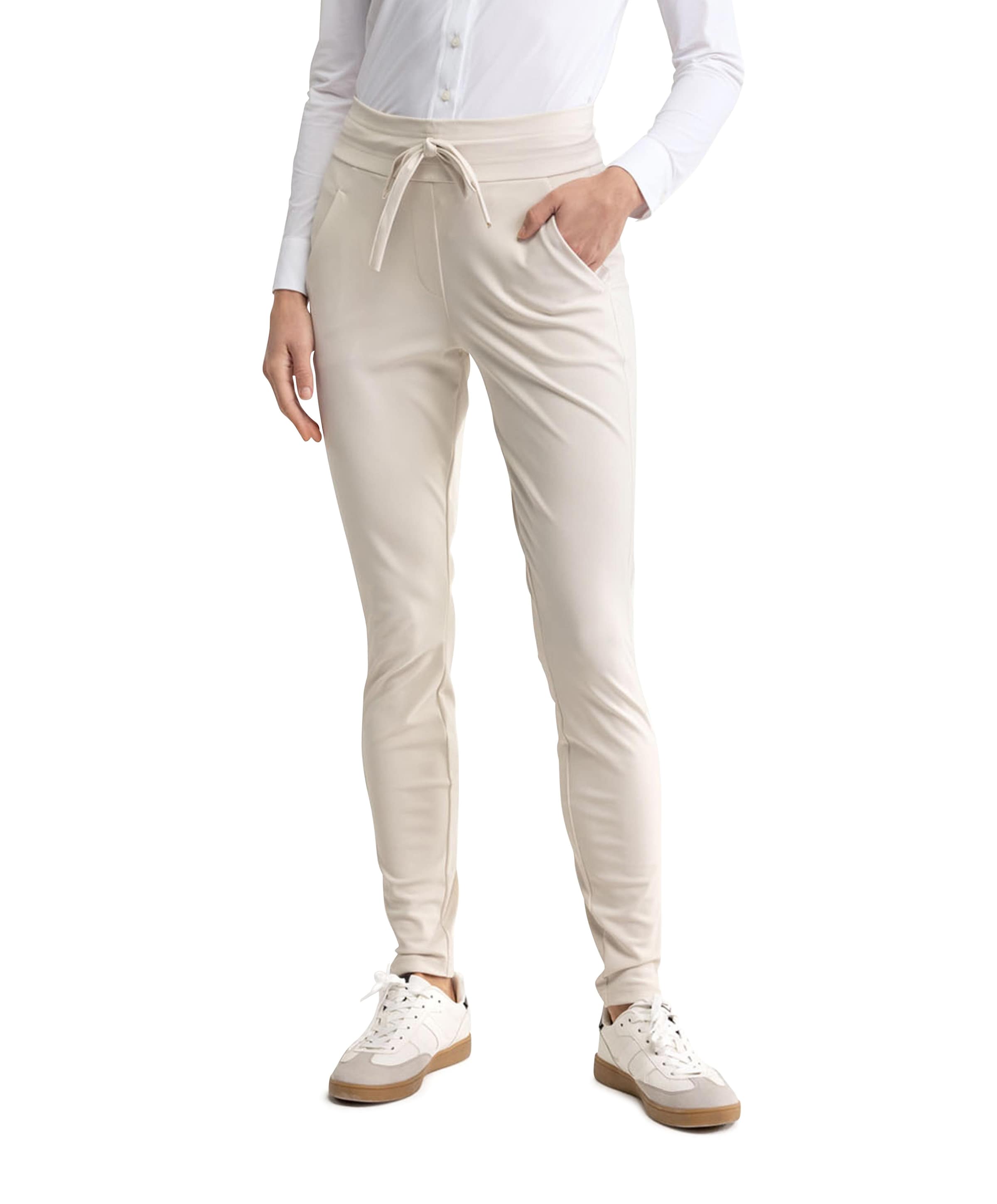 Downstairs bonded trousers ecru