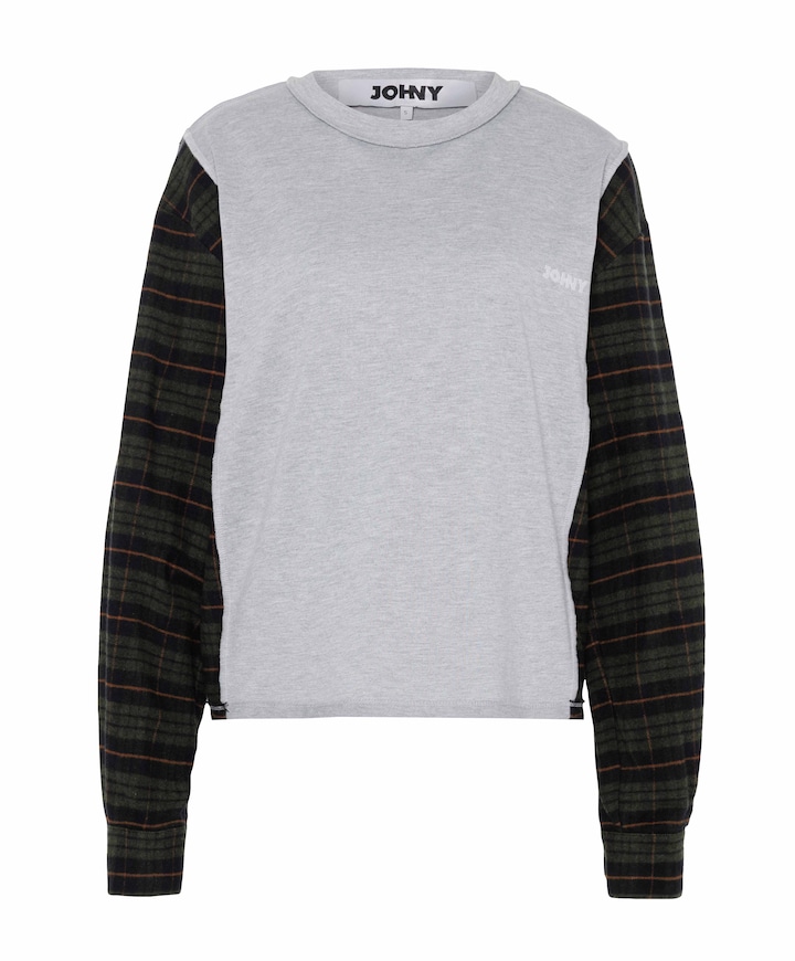 Dames longsleeve grijs